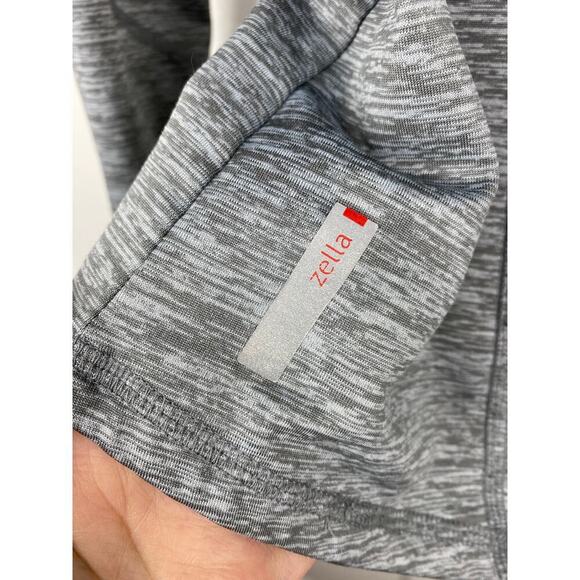 Zella Women's XS Gray Heathered Athletic V-Neck Hoodie - Picture 2 of 8